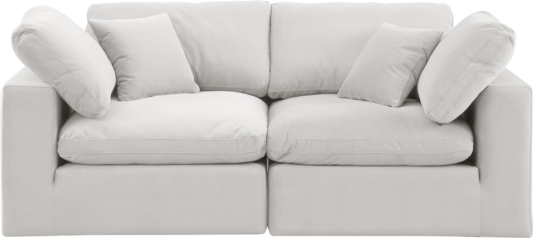 Comfy - Velvet Modular Sofa 2 Seats - Urban Living Furniture (Los Angeles, CA)