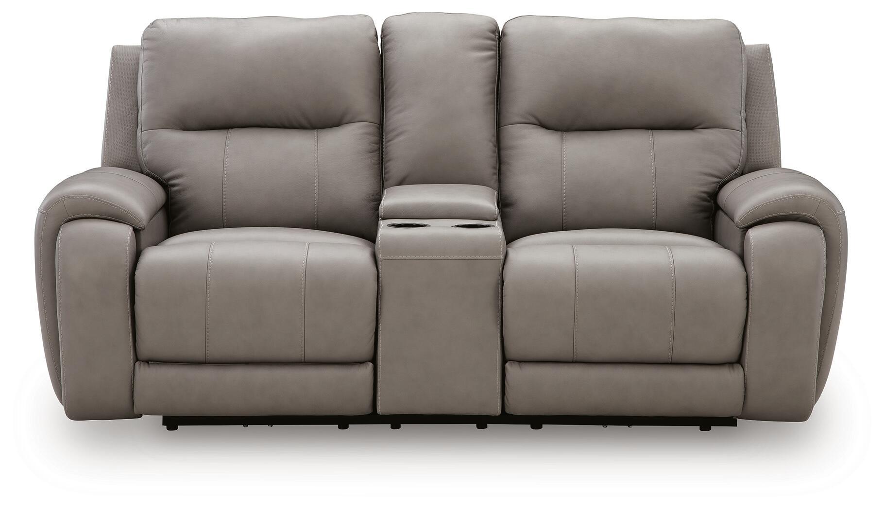 Real Moments - Power Reclining Loveseat With Audio Seating - Ash - Urban Living Furniture (Los Angeles, CA)