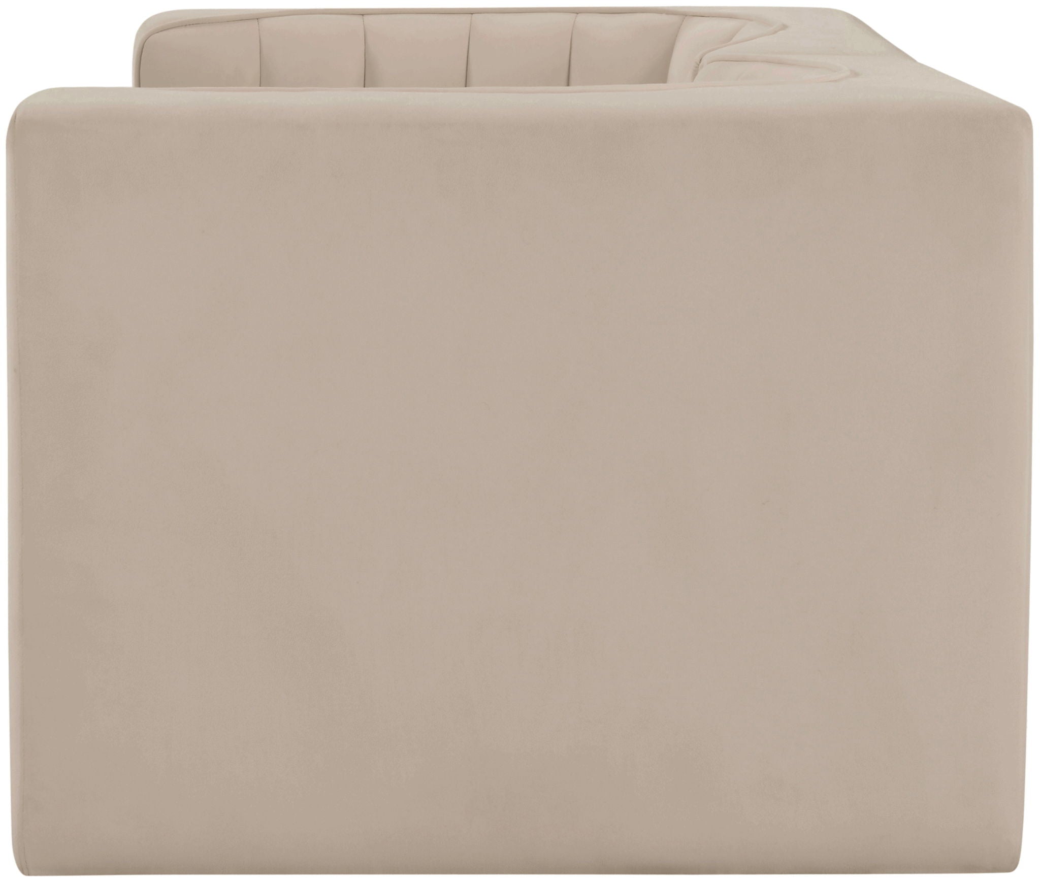 Rummi - Velvet Performance Fabric Upholstered 2 Piece Modular Loveseat - Urban Living Furniture (Los Angeles, CA)