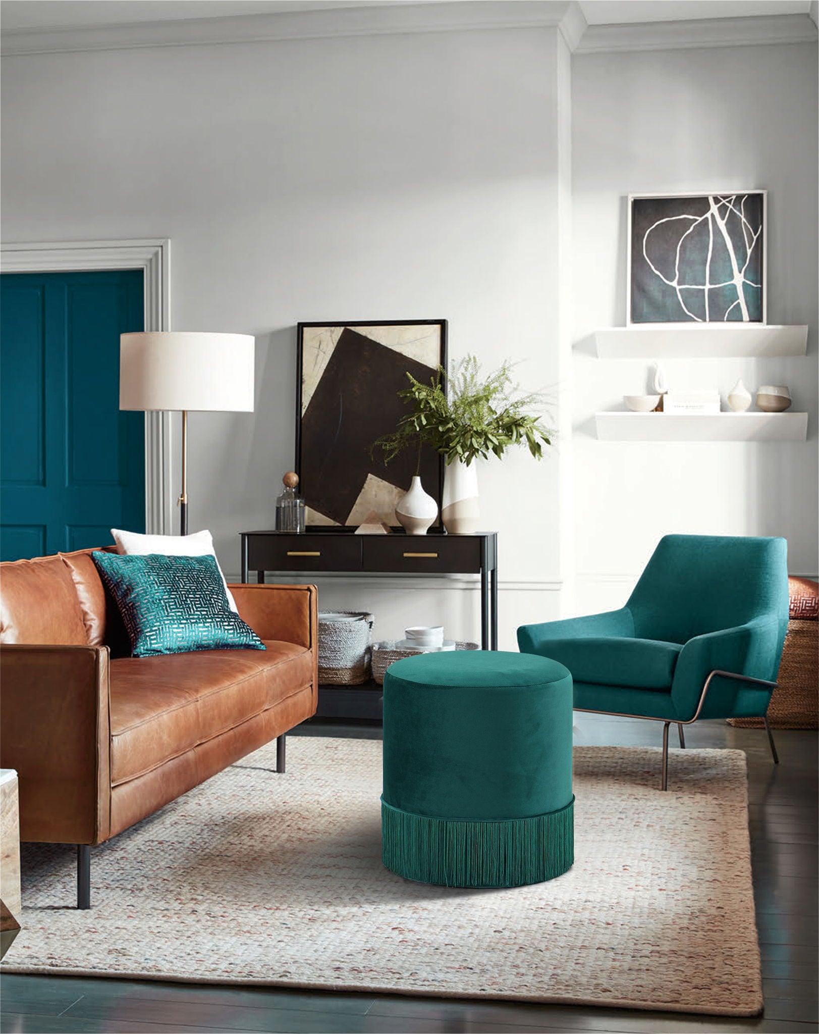 Teddy - Stool Ottoman - Urban Living Furniture (Los Angeles, CA)