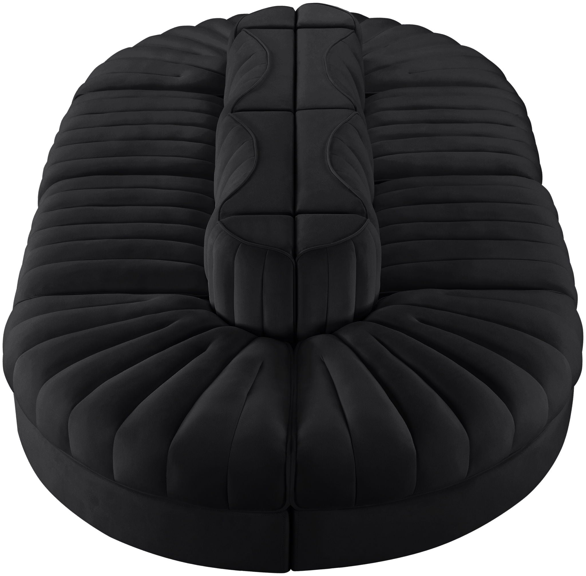 Rummi - Oval Velvet Performance Fabric Upholstered 8 Piece Modular Sectional - Urban Living Furniture (Los Angeles, CA)