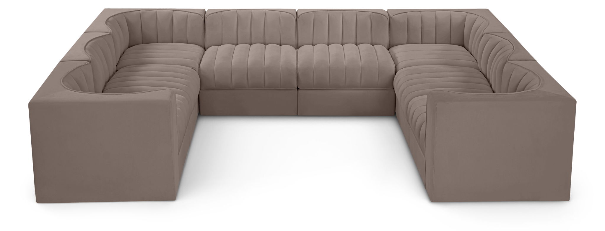 Rummi - Velvet Performance Fabric Upholstered Modular Sectional - Urban Living Furniture (Los Angeles, CA)