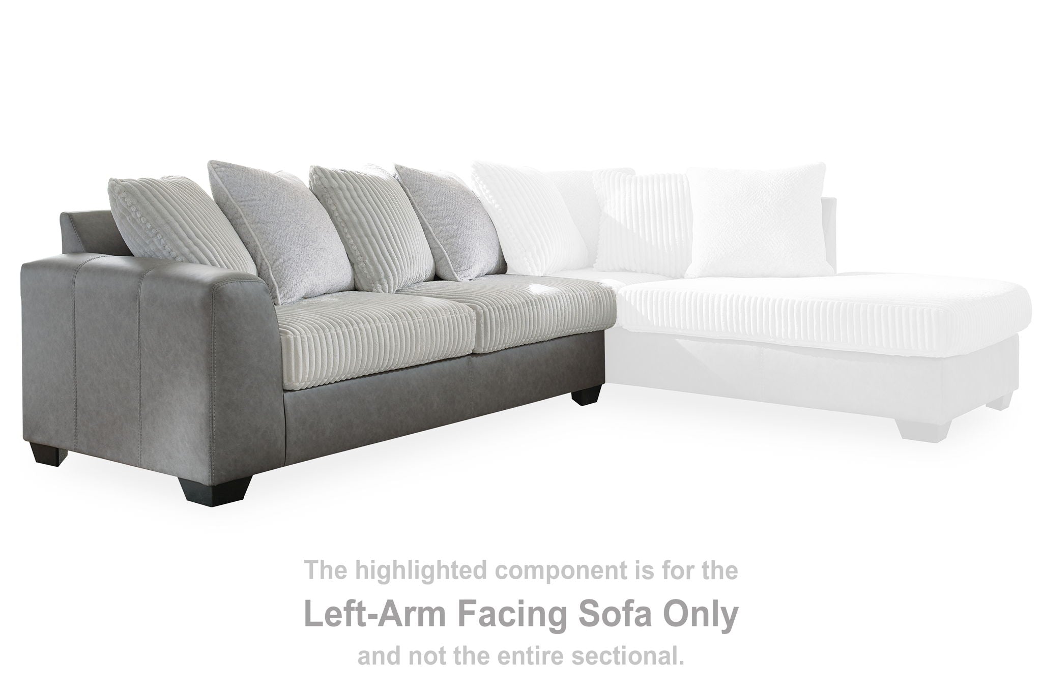 Clairette Court - Alloy - Laf Sofa - Urban Living Furniture (Los Angeles, CA)