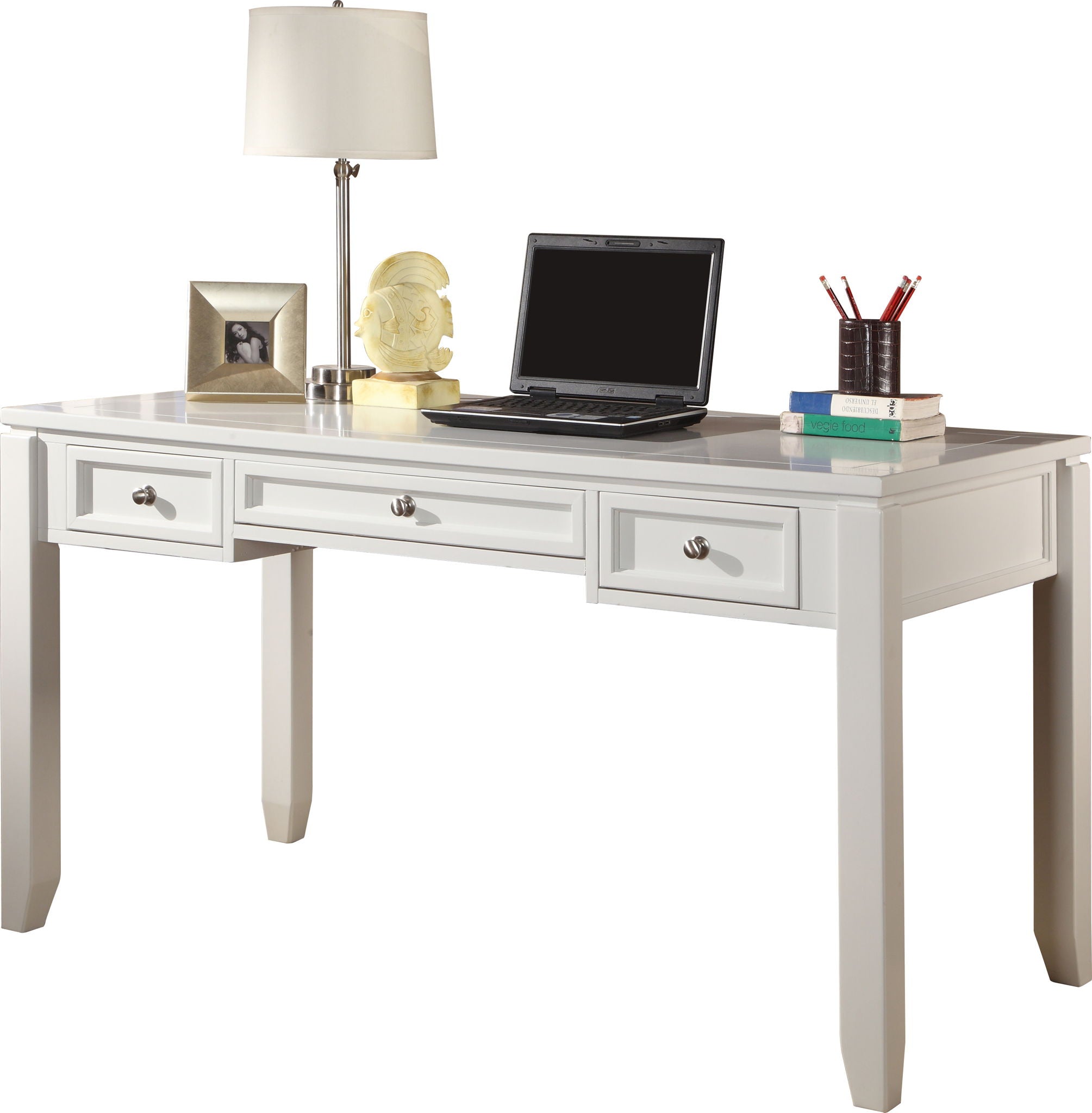 Boca - U Shape Desk With Credenza File And Hutch - Cottage White - Urban Living Furniture (Los Angeles, CA)