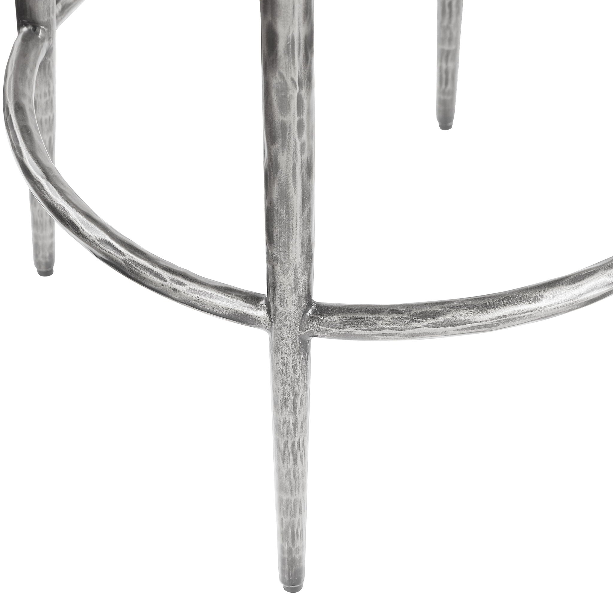 Ferro - Performance Fabric Upholstered Backless Bar Stool - Antique Silver - Urban Living Furniture (Los Angeles, CA)
