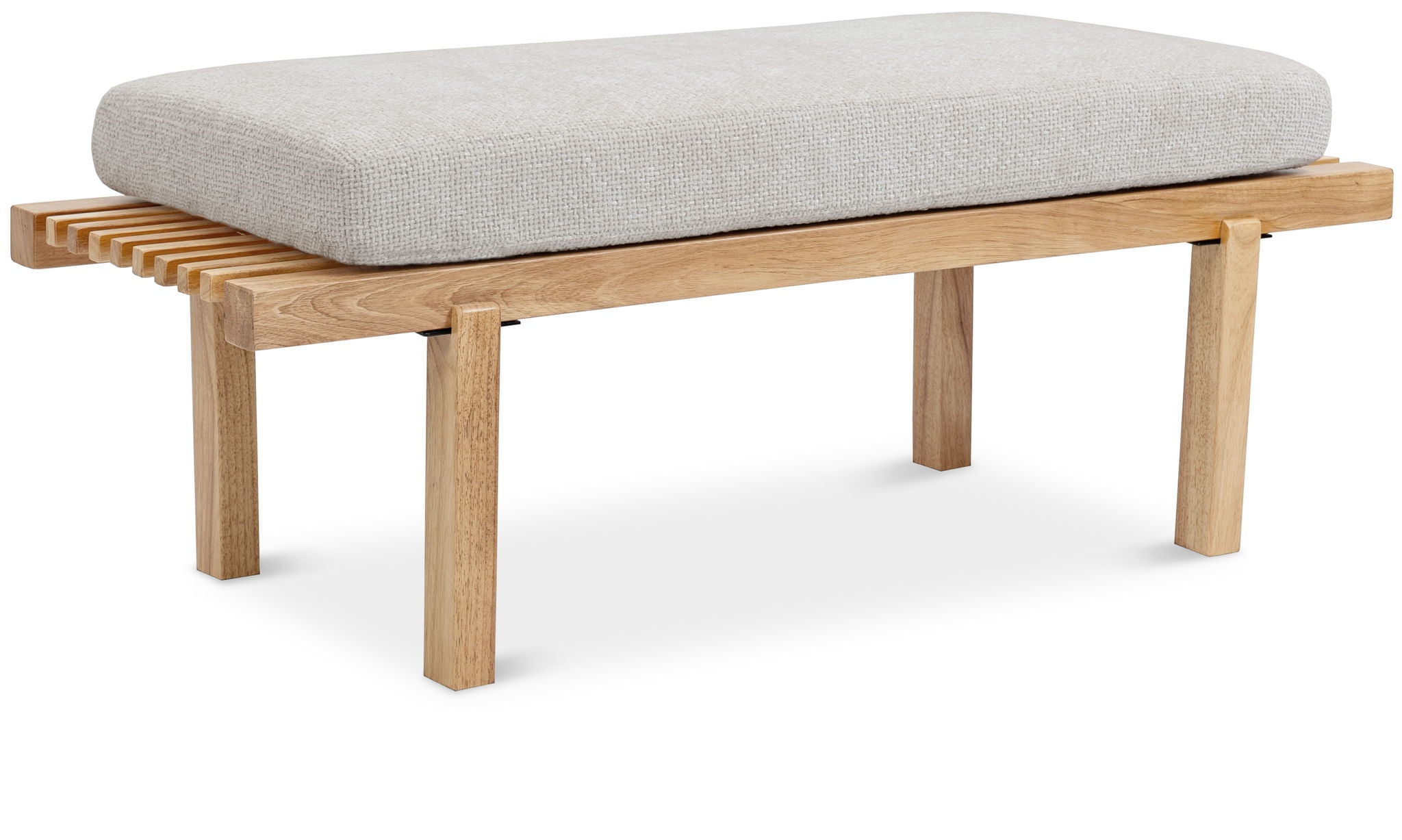 Naya - Chenille Fabric Bench - Cream - Urban Living Furniture (Los Angeles, CA)