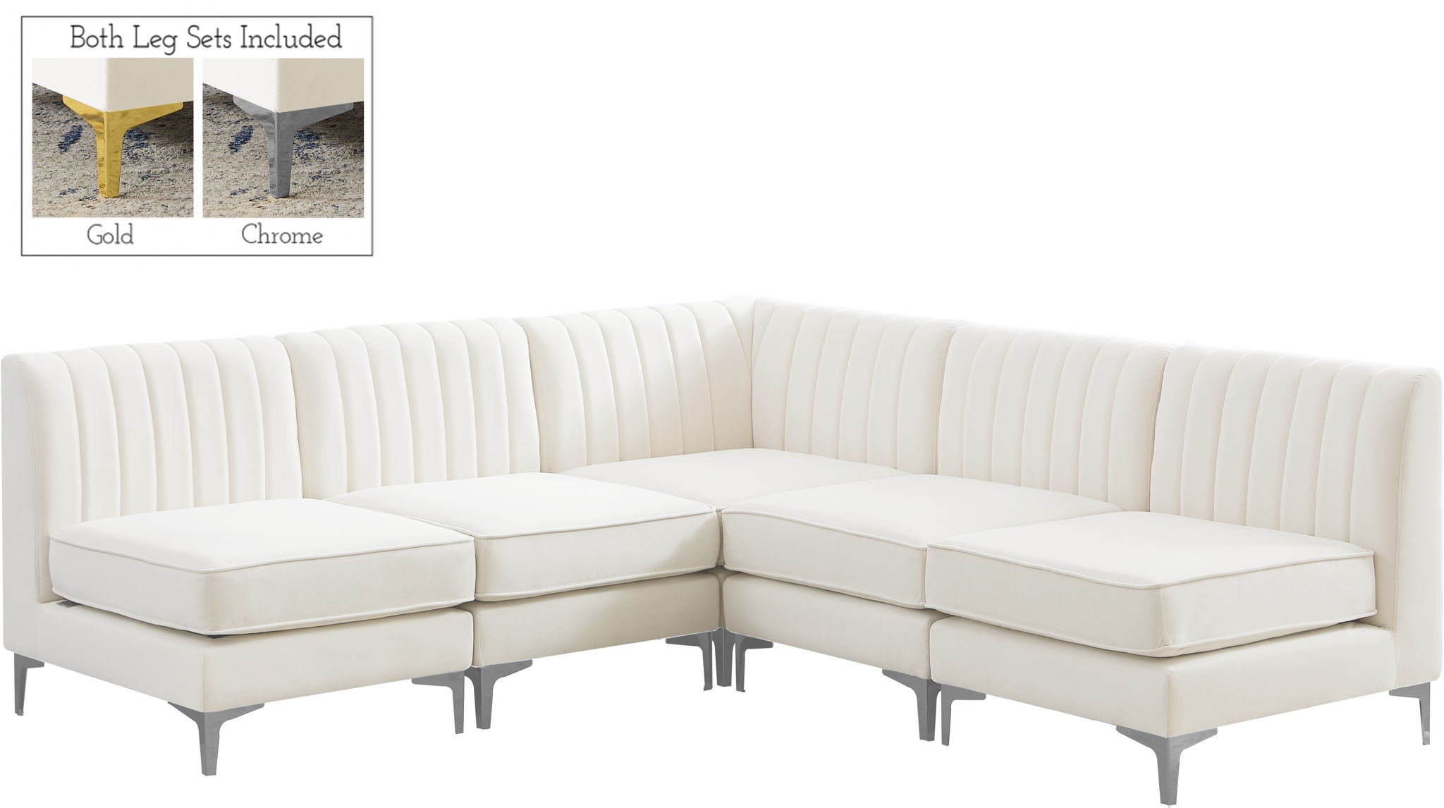 Alina - 5 Piece Armless Sectional - Urban Living Furniture (Los Angeles, CA)