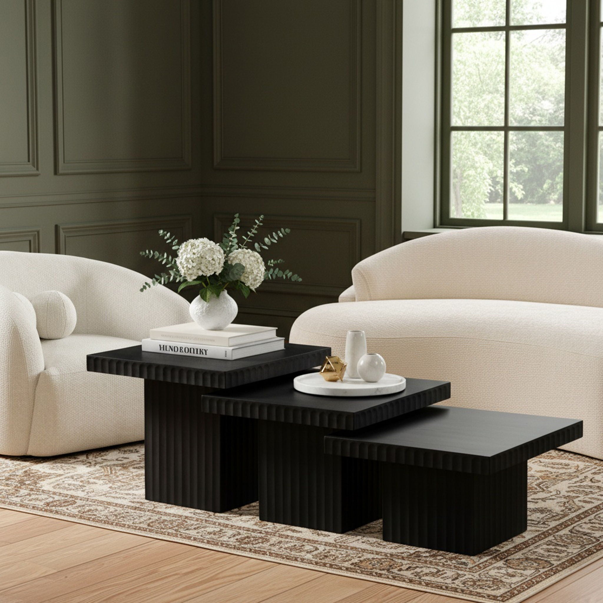 Spencer - Oak Veneer 3 Piece Coffee Tabl - Urban Living Furniture (Los Angeles, CA)