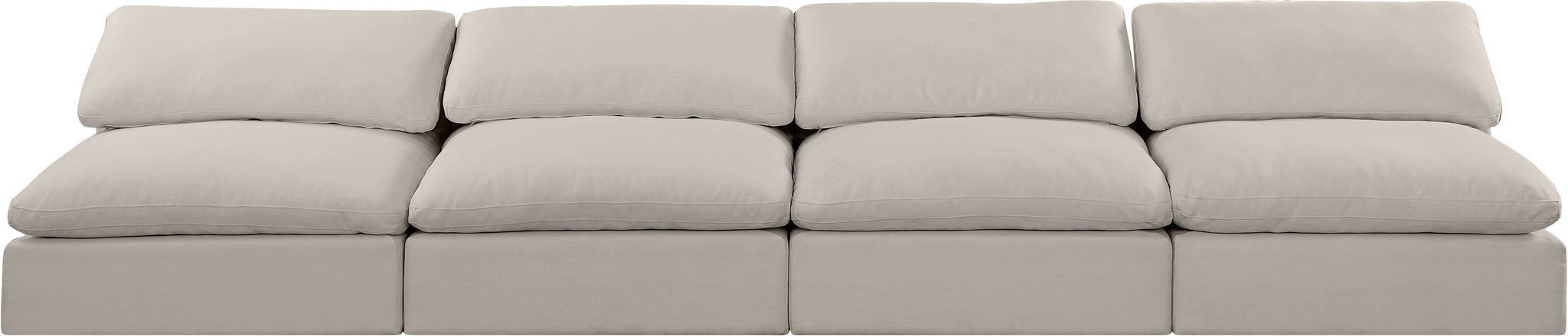 Comfy - Linen Modular Armless Sofa 4 Seats - Urban Living Furniture (Los Angeles, CA)