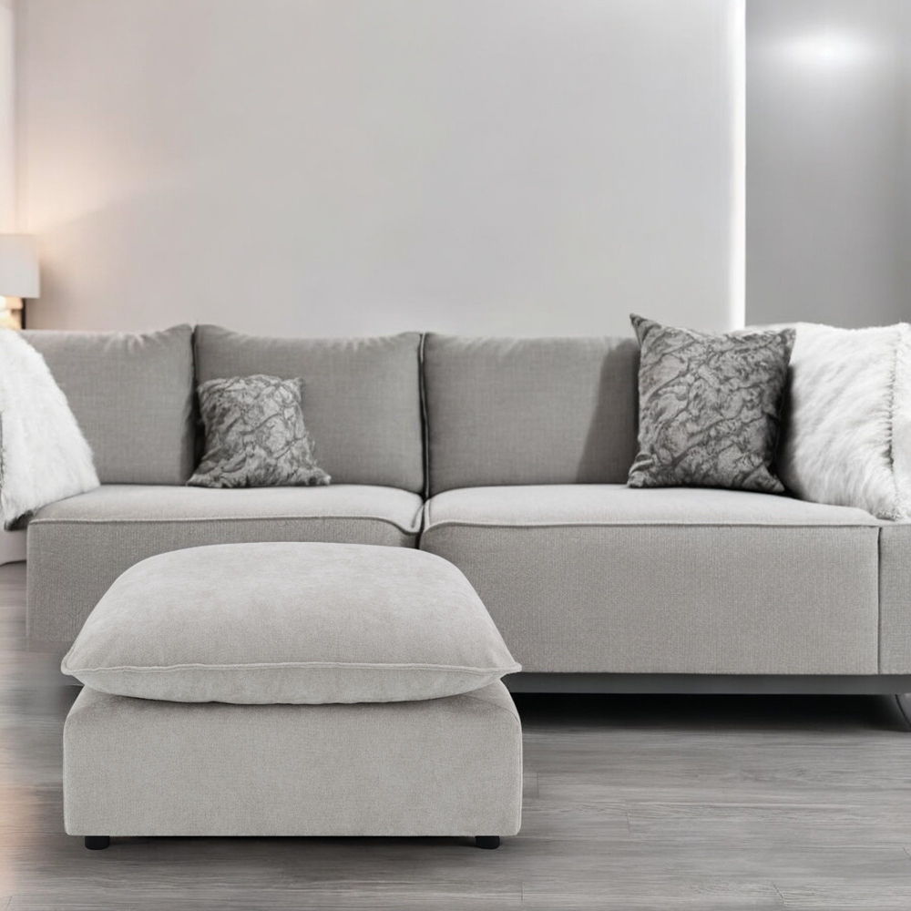 Marisa - Modular Ottoman - Beige Boucle - Urban Living Furniture (Los Angeles, CA)