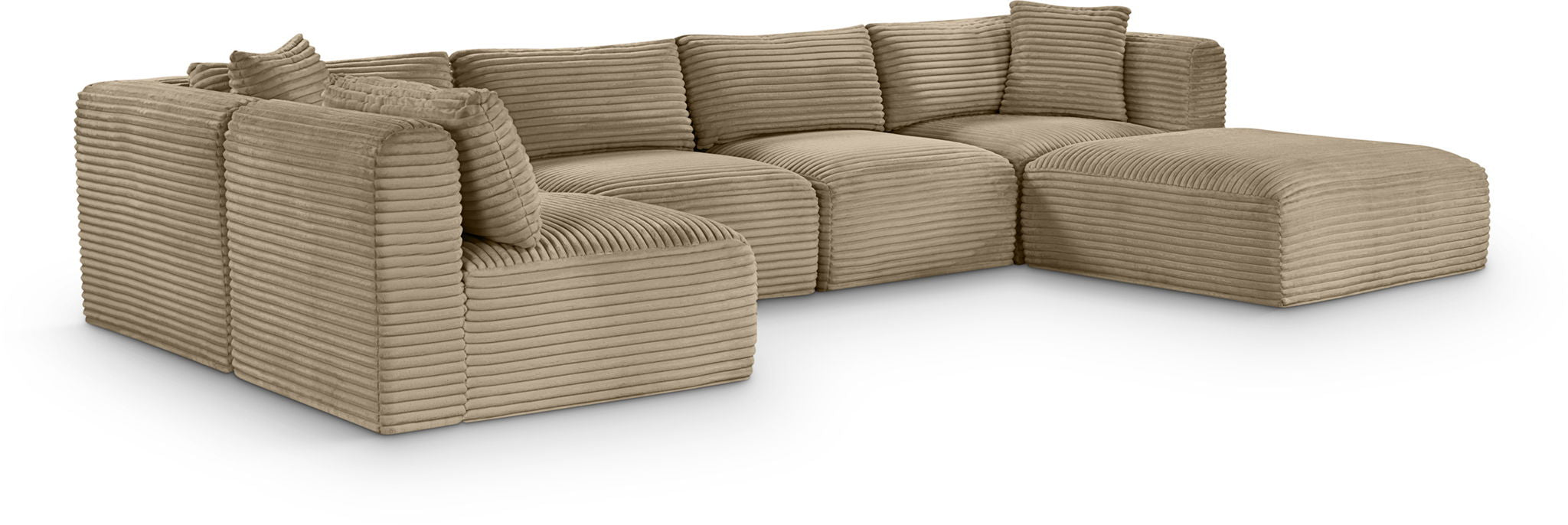 Shaggy - Fabric 6 Piece Modular U-Shaped Sectional - Urban Living Furniture (Los Angeles, CA)