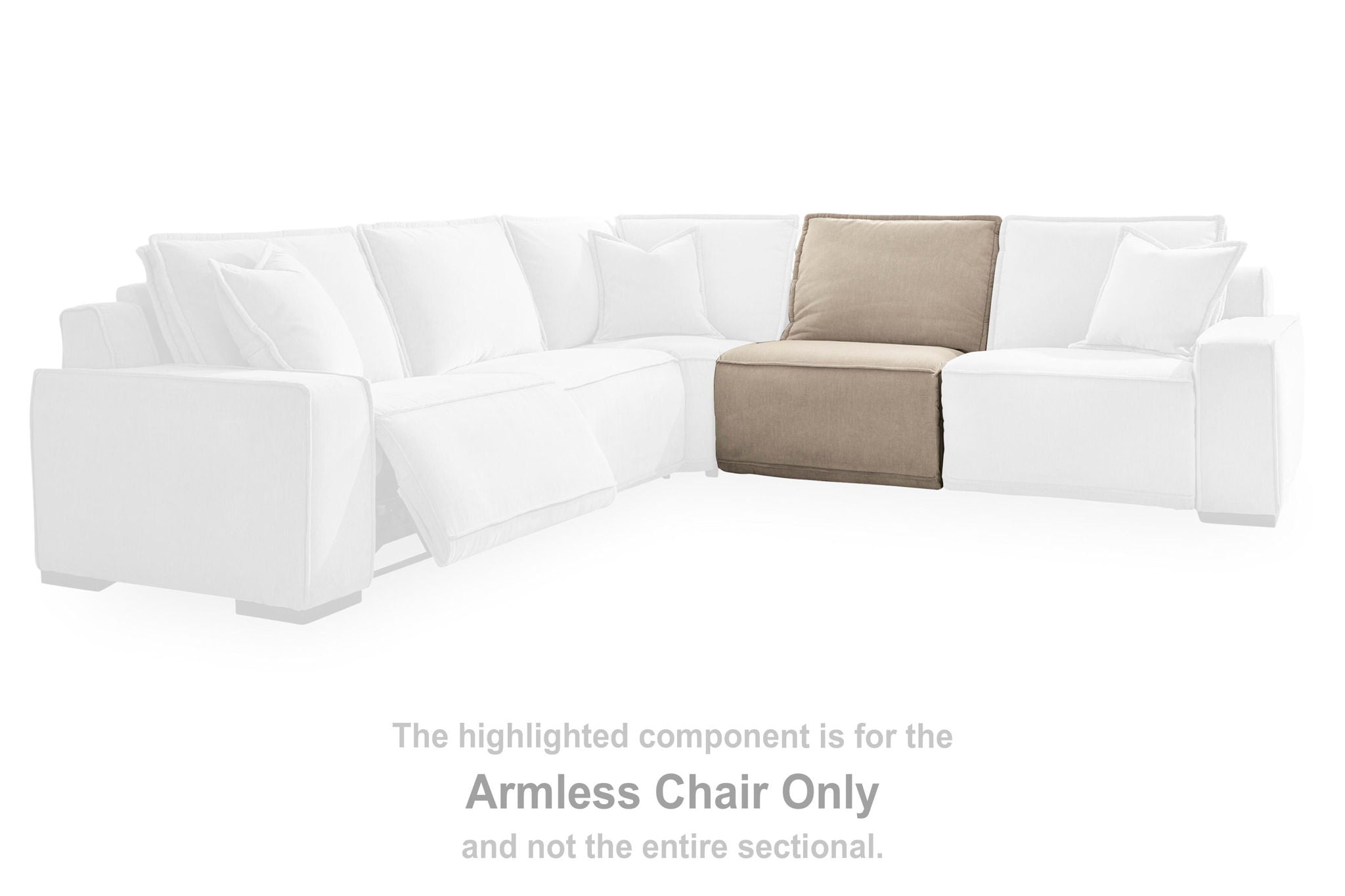 Carceri - Armless Chair - Cashmere - Urban Living Furniture (Los Angeles, CA)