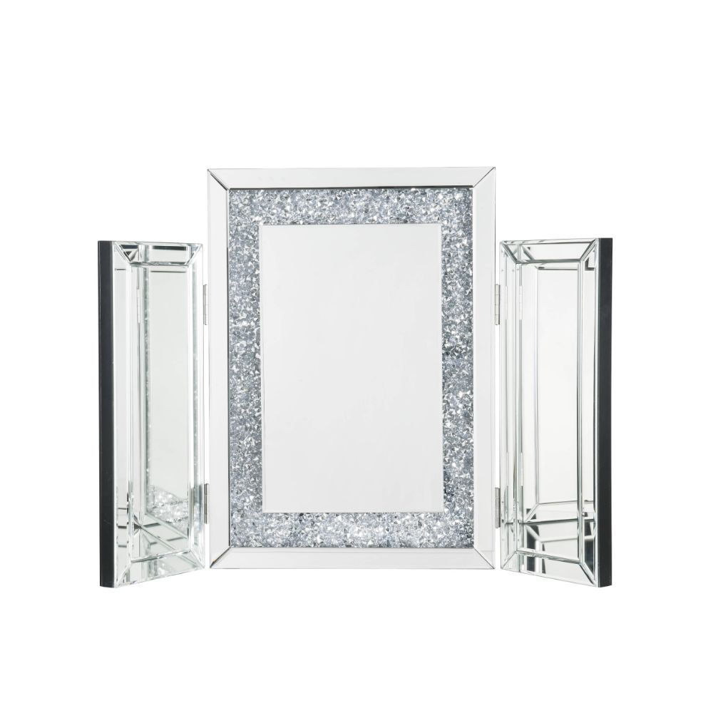 Noralie - 22" Accent Mirror - Mirrored & Faux Diamonds - Urban Living Furniture (Los Angeles, CA)