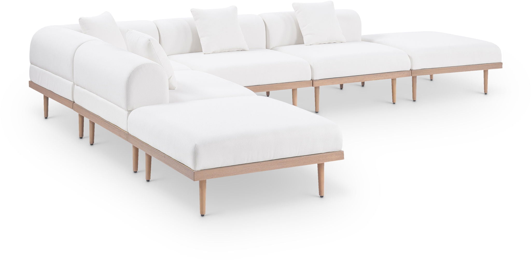 Laguna - 6 Piece 142" Outdoor Patio Modular Sectional - Urban Living Furniture (Los Angeles, CA)