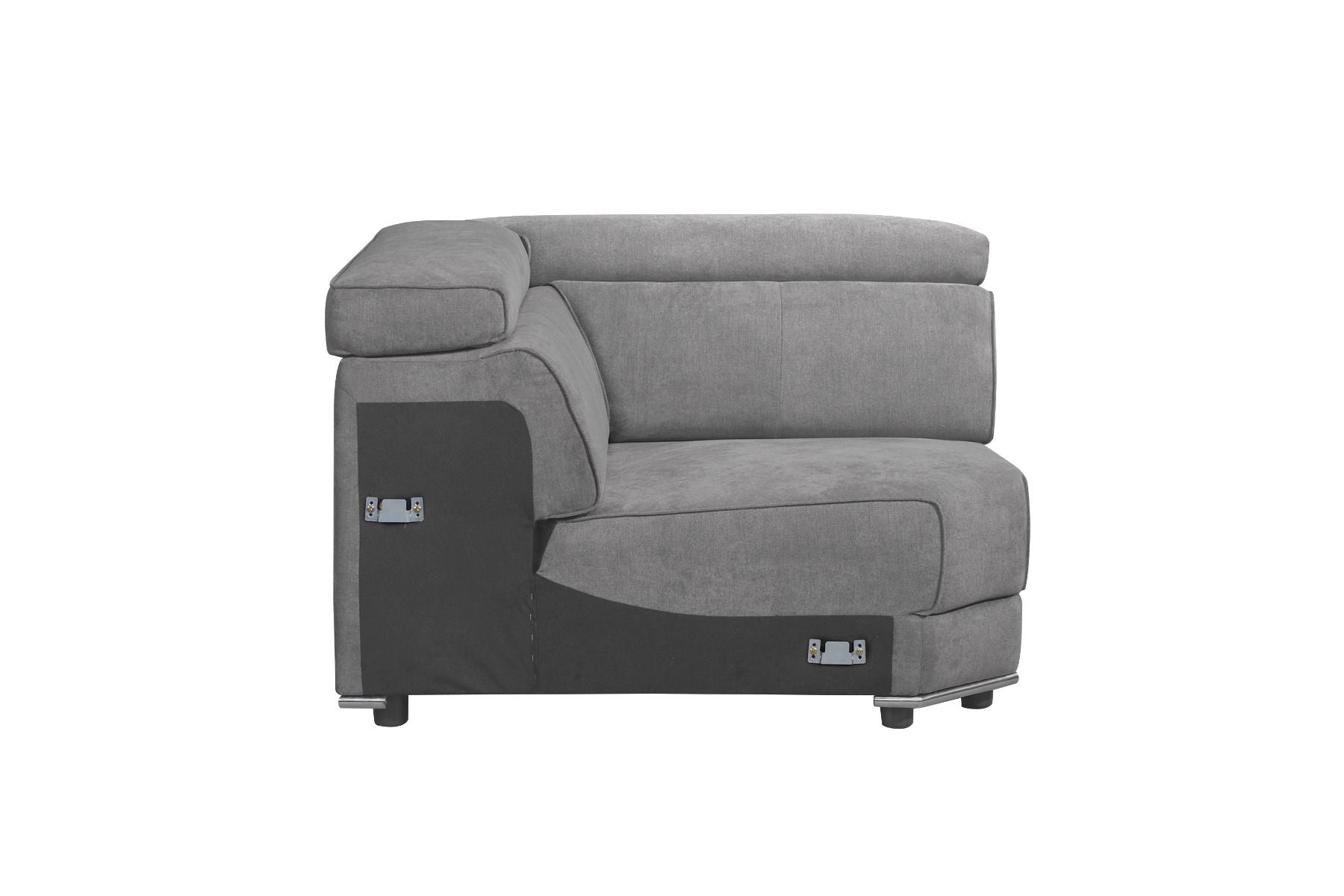 Alwin - Modular Wedge - Dark Gray Fabric - Urban Living Furniture (Los Angeles, CA)
