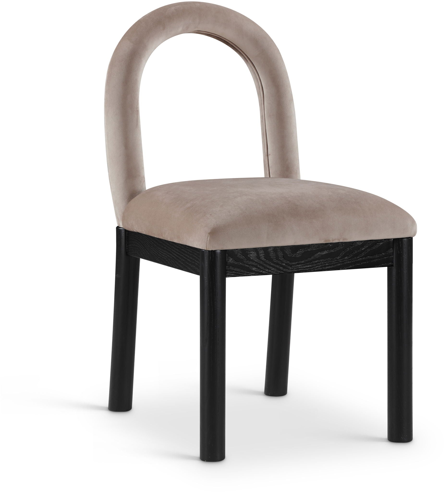 Conrad - Velvet Dining Chair With Black Legs - Urban Living Furniture (Los Angeles, CA)