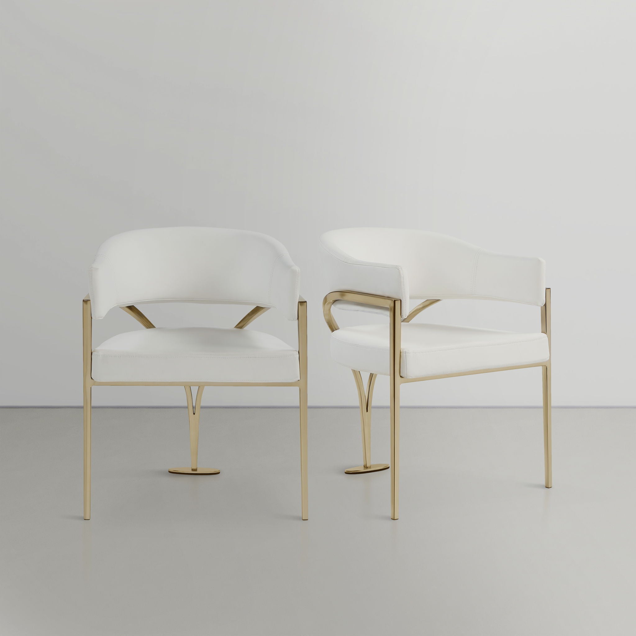Madelyn - Dining Chair (Set of 2) - Brushed Brass - Urban Living Furniture (Los Angeles, CA)
