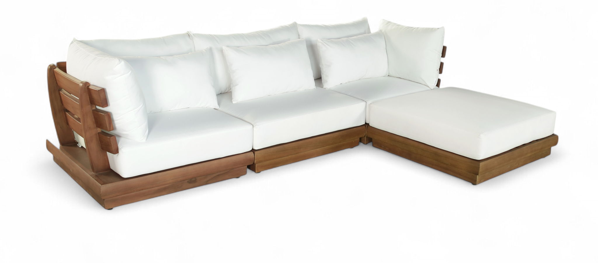 Mirella - 4 Piece Water Resistant Fabric Outdoor Patio Modular Sectional - Urban Living Furniture (Los Angeles, CA)