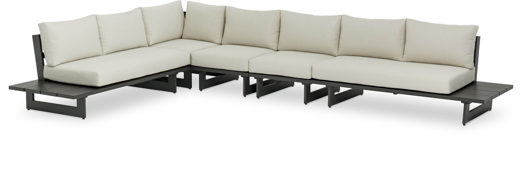Maldives - 5 Piece Water Resistant Outdoor Patio Modular Sectional With Gray Base - Urban Living Furniture (Los Angeles, CA)