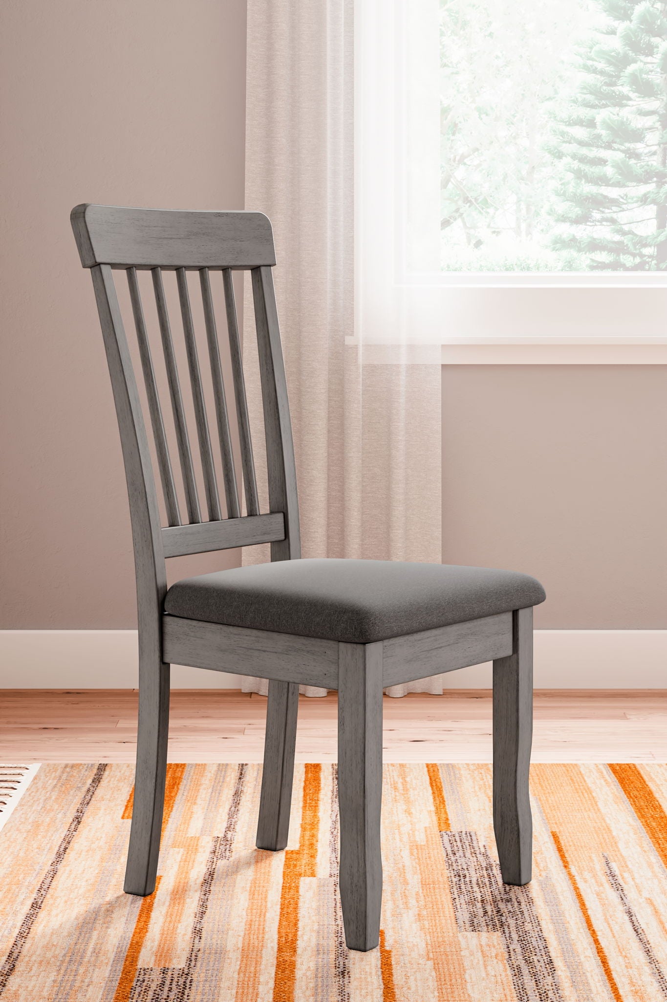 Shullden - Gray - Dining Room Side Chair (Set of 2) - Urban Living Furniture (Los Angeles, CA)
