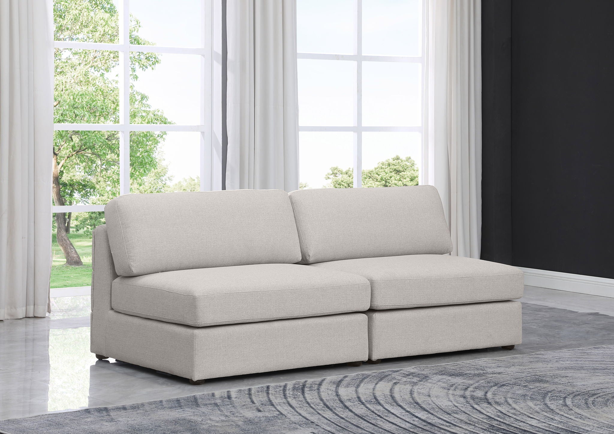 Beckham - Modular 2 Seat Armless Sofa - Urban Living Furniture (Los Angeles, CA)