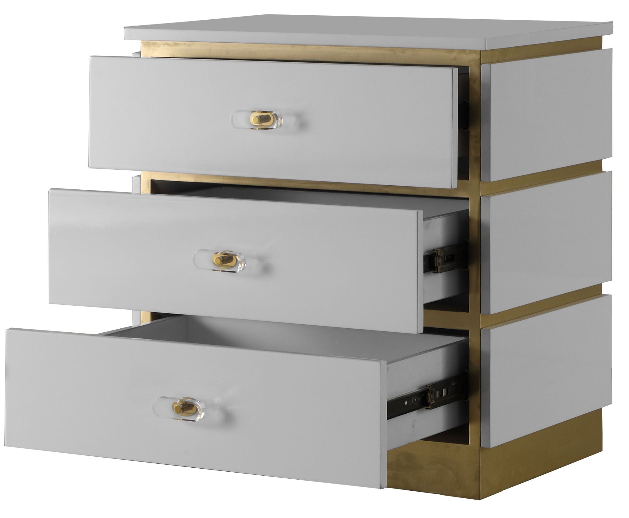 Esme - Side Table - White Lacquer - Urban Living Furniture (Los Angeles, CA)