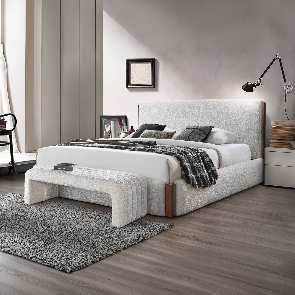 Sandro - Bench - Beige Boucle - Urban Living Furniture (Los Angeles, CA)