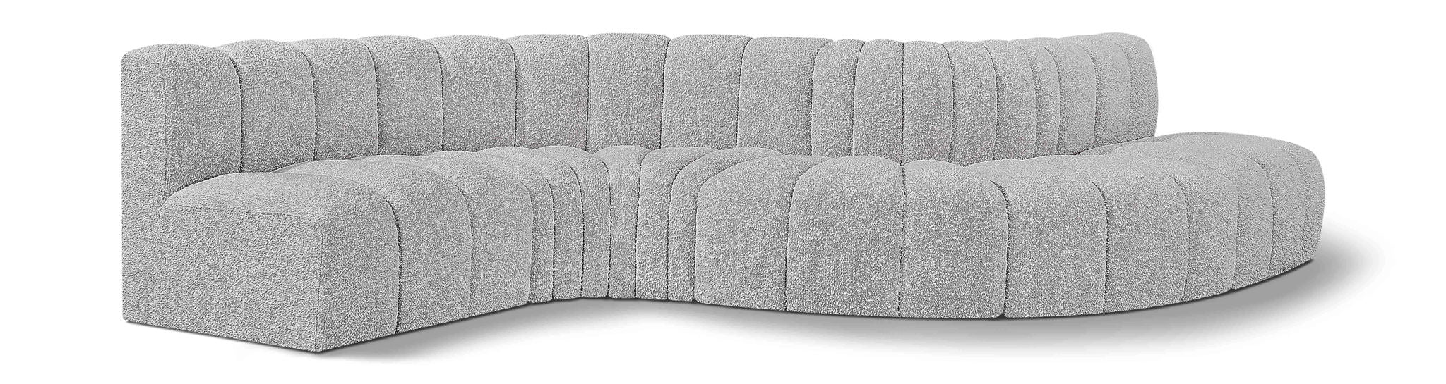 Arc - Boucle Fabric 6 Piece Curved Modular Sofa - Urban Living Furniture (Los Angeles, CA)