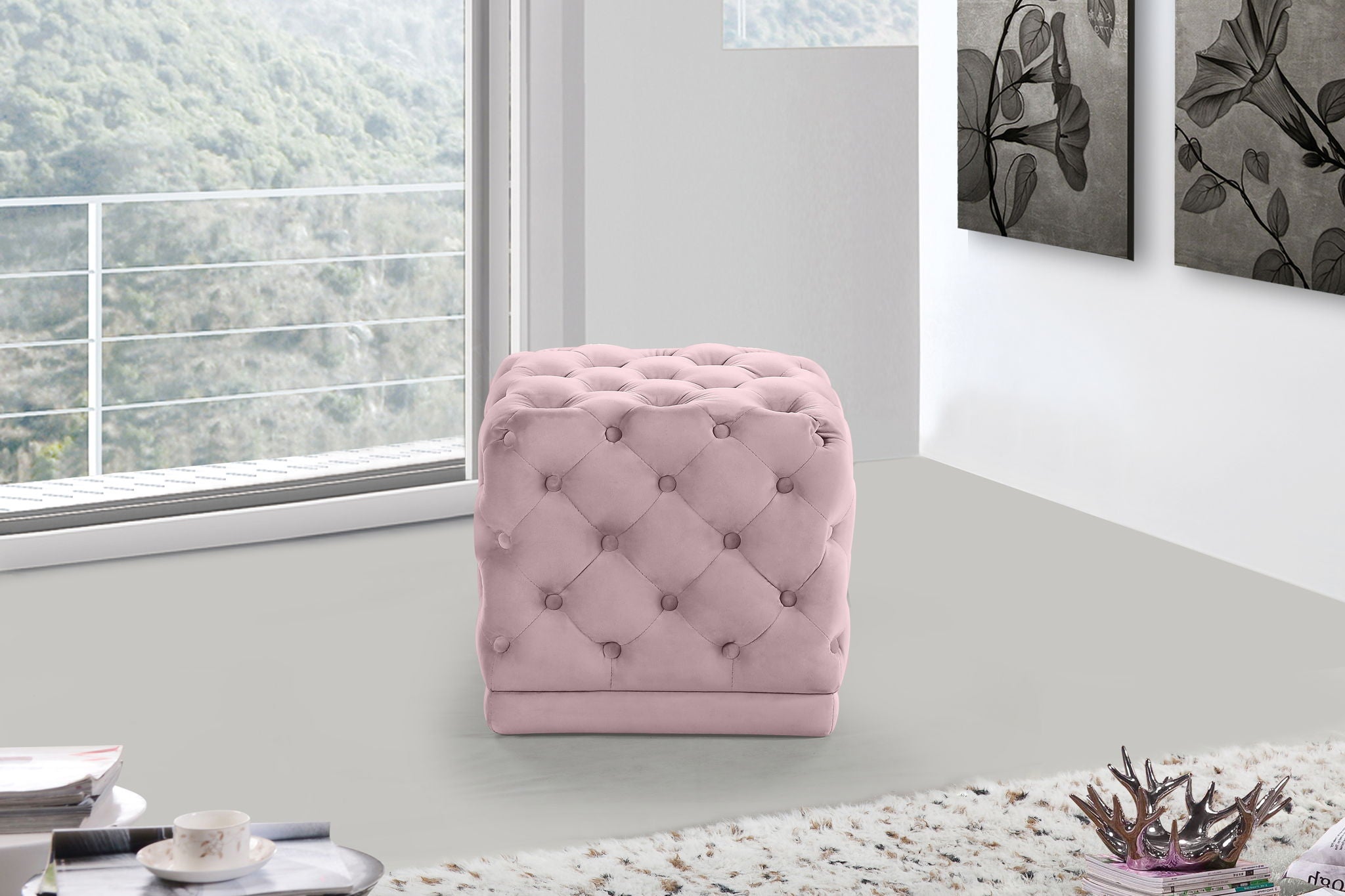 Stella - Stool Ottoman - Urban Living Furniture (Los Angeles, CA)