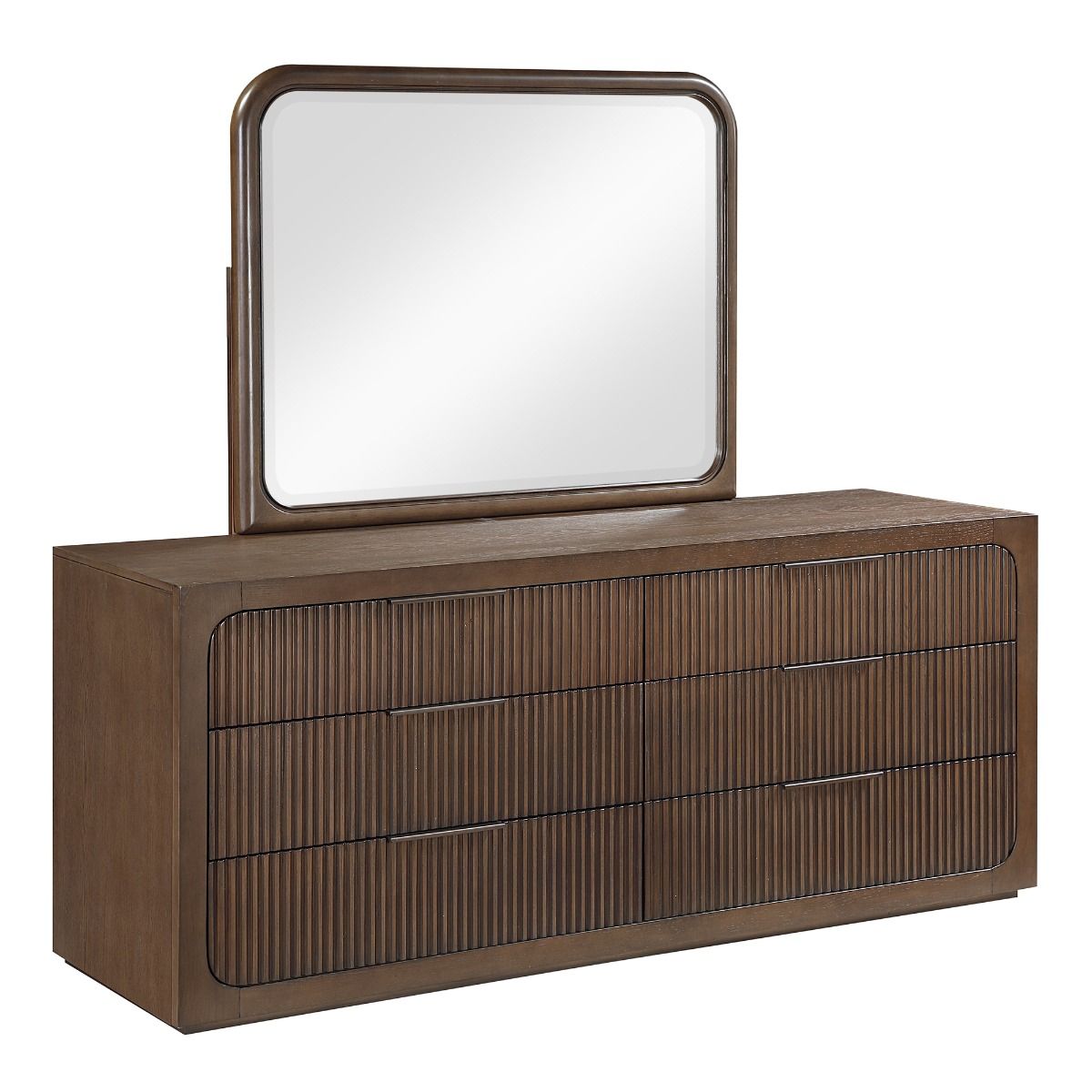Leanna - Mirror - Brown Oak