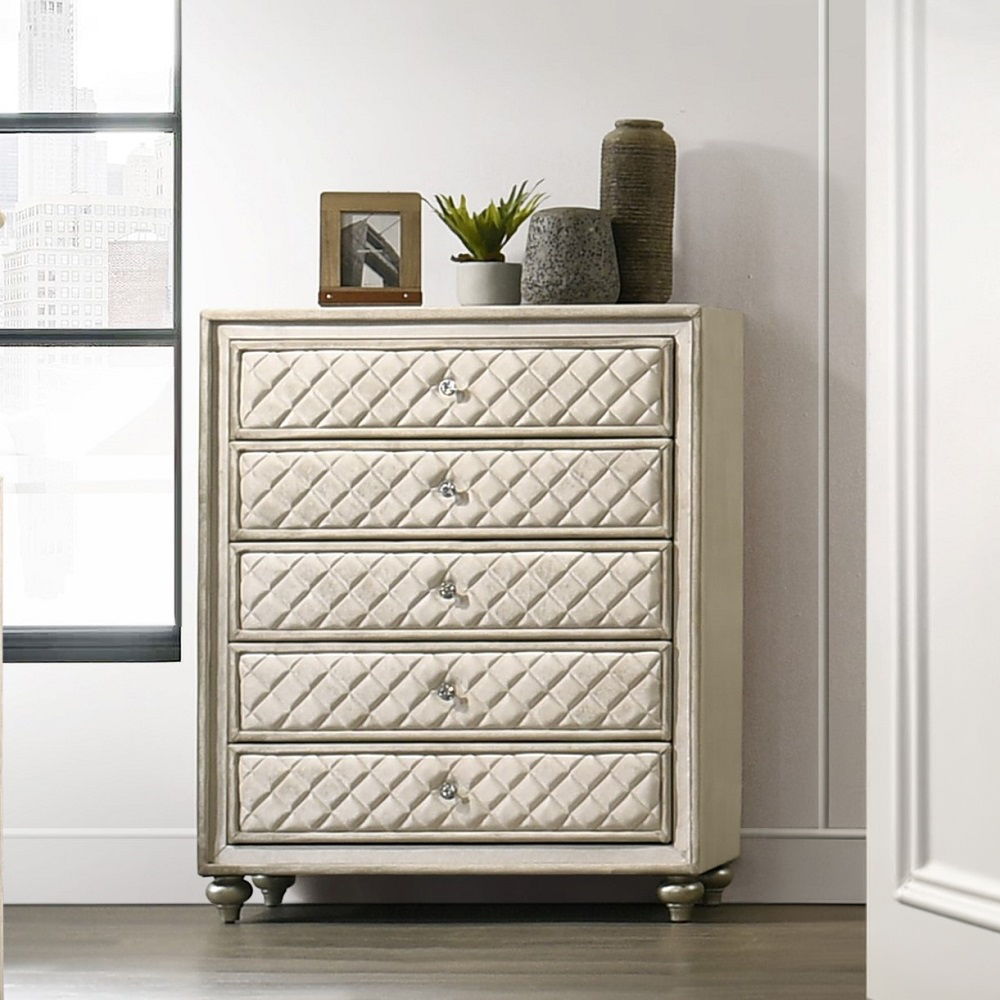 Lucienne - Chest - Beige Velvet - Urban Living Furniture (Los Angeles, CA)
