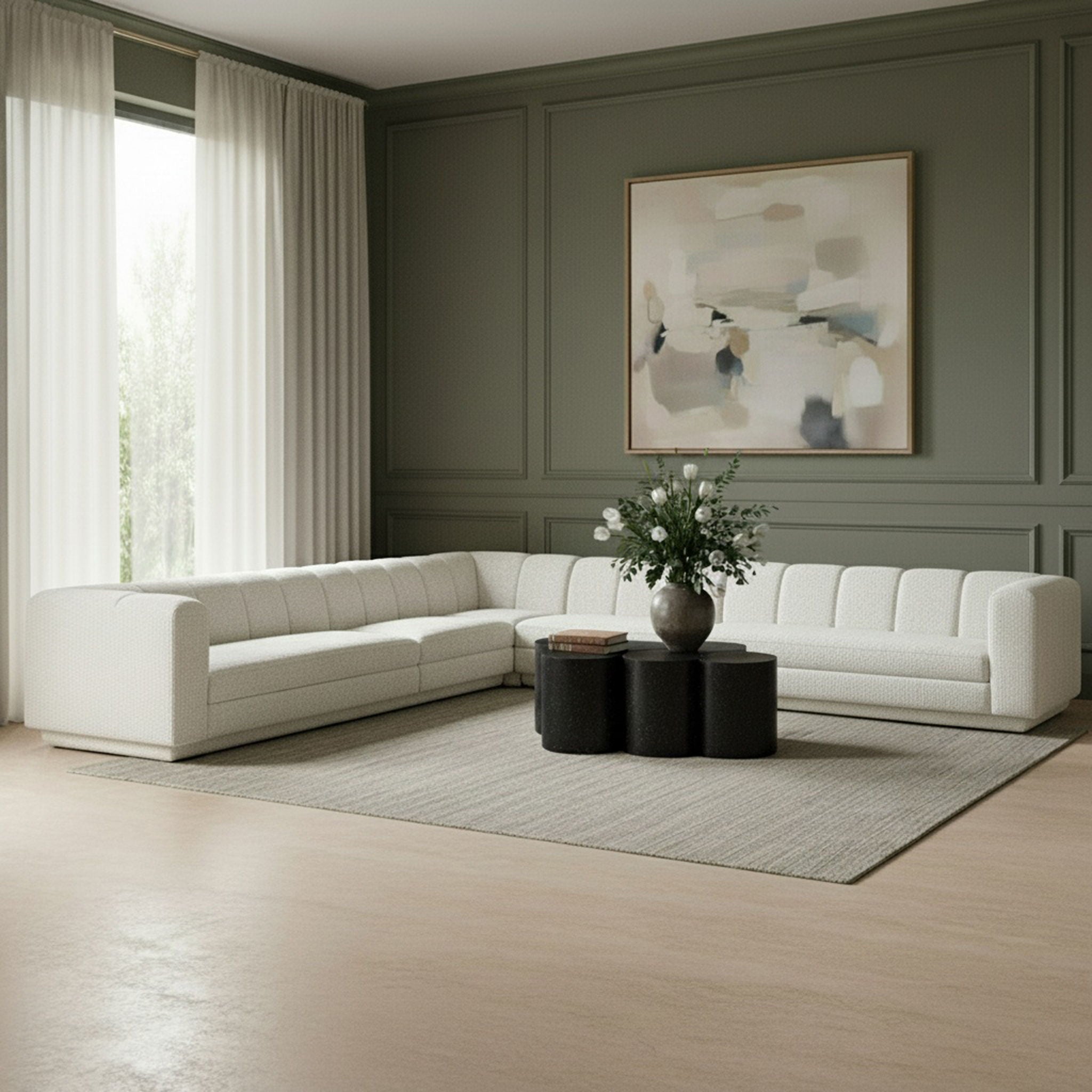 Modari - Sectional - Cream - Urban Living Furniture (Los Angeles, CA)