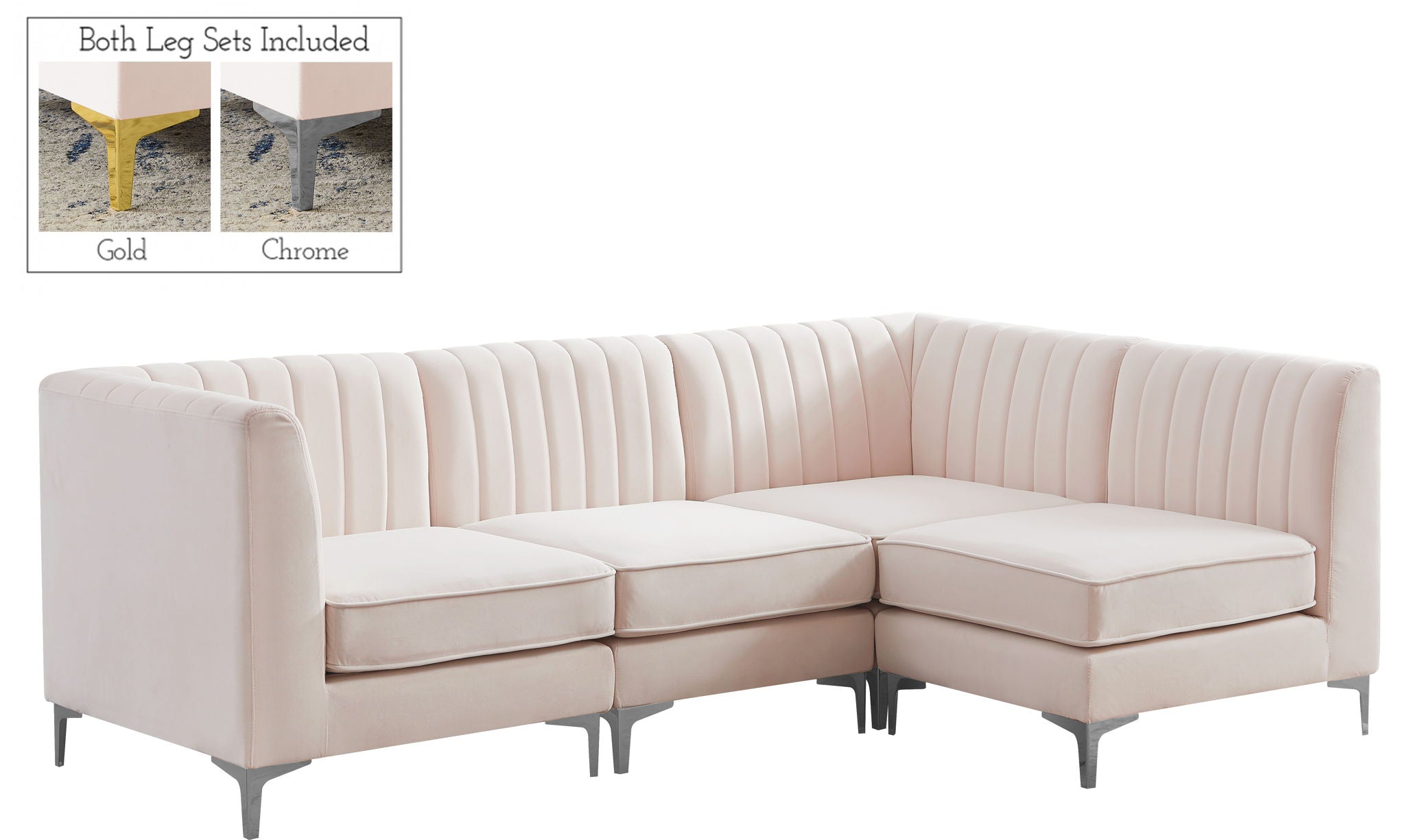 Alina - 4 Piece Modular L-Shaped Sectional - Urban Living Furniture (Los Angeles, CA)