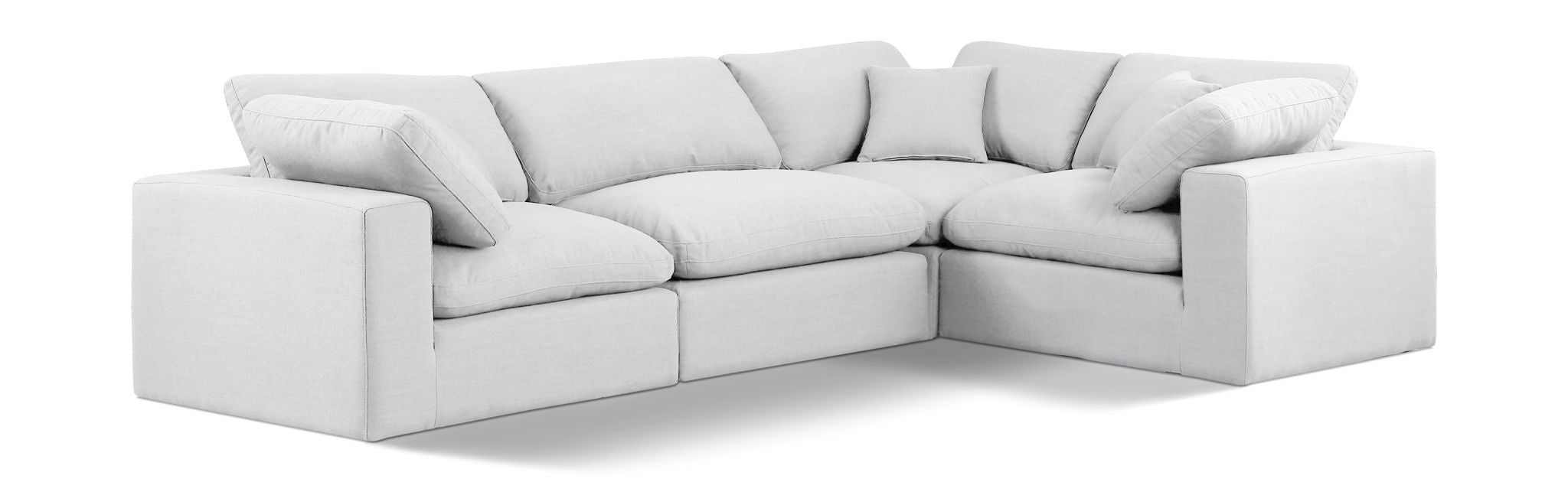 Comfy - 4 Piece Linen Fabric Modular Sectional - Urban Living Furniture (Los Angeles, CA)