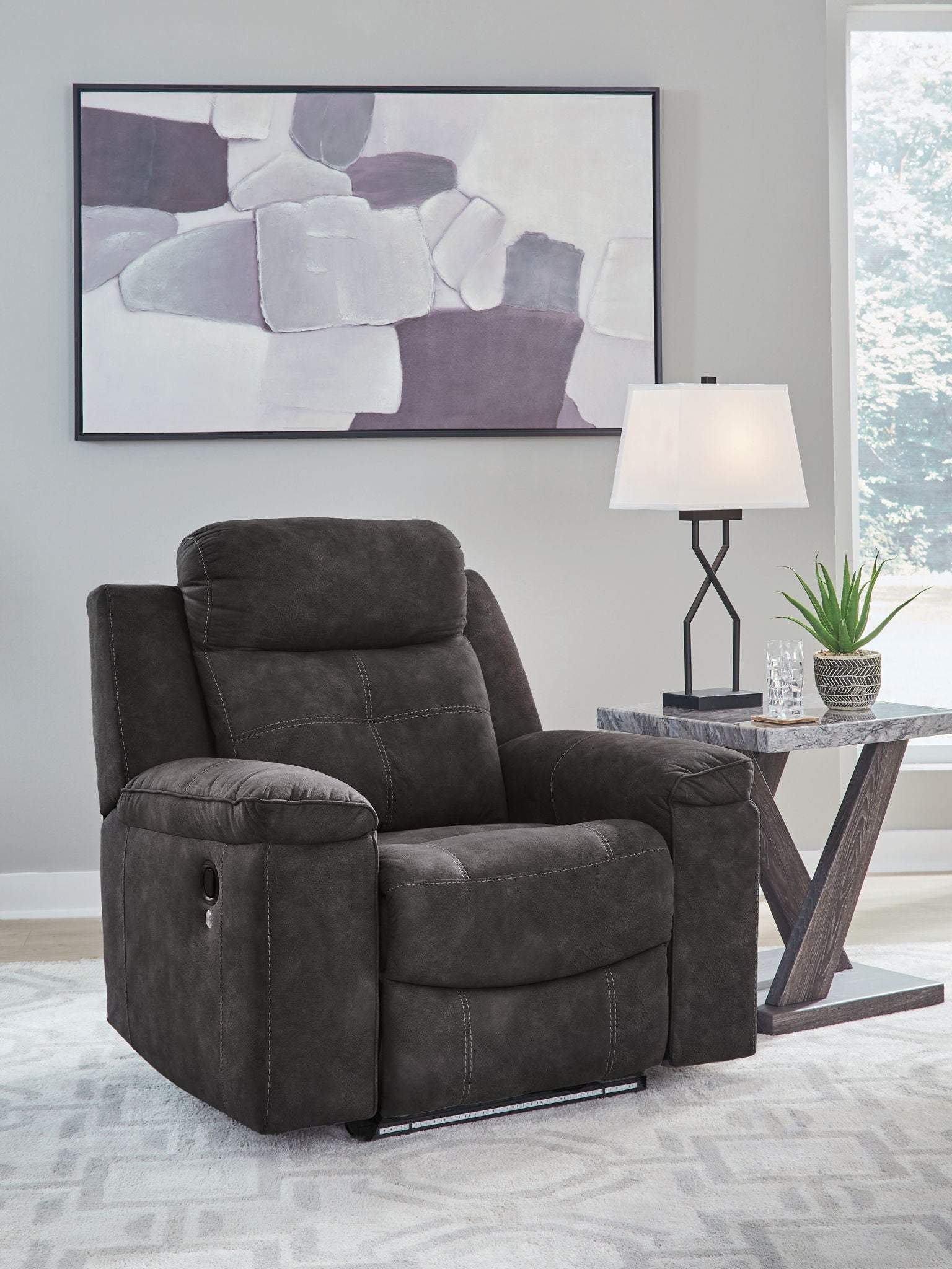 Brysonview - Zero Wall Recliner - Charcoal - Urban Living Furniture (Los Angeles, CA)