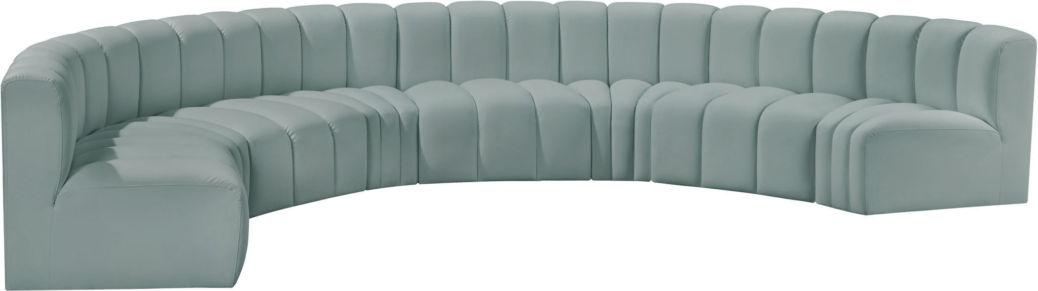 Arc - Faux Leather 8 Piece U-Shaped Modular Sofa - Urban Living Furniture (Los Angeles, CA)