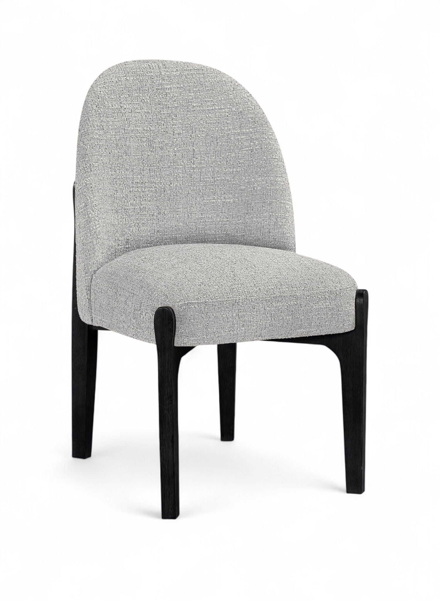 Torino - Upholstered Dining Chair With Brushed Black Base (Set of 2)