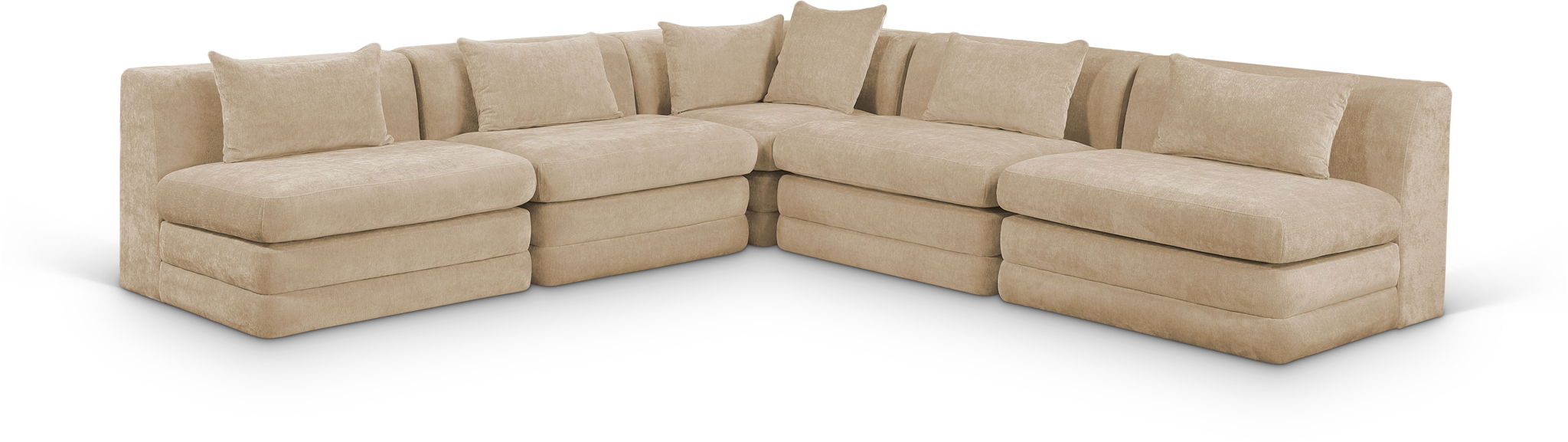 Stellar - 5 Piece Upholstered Modular Sectional - Urban Living Furniture (Los Angeles, CA)