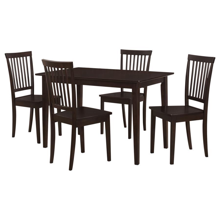 Gomez - 5 Piece Rectangular Dining Table Set - Cappuccino - Urban Living Furniture (Los Angeles, CA)