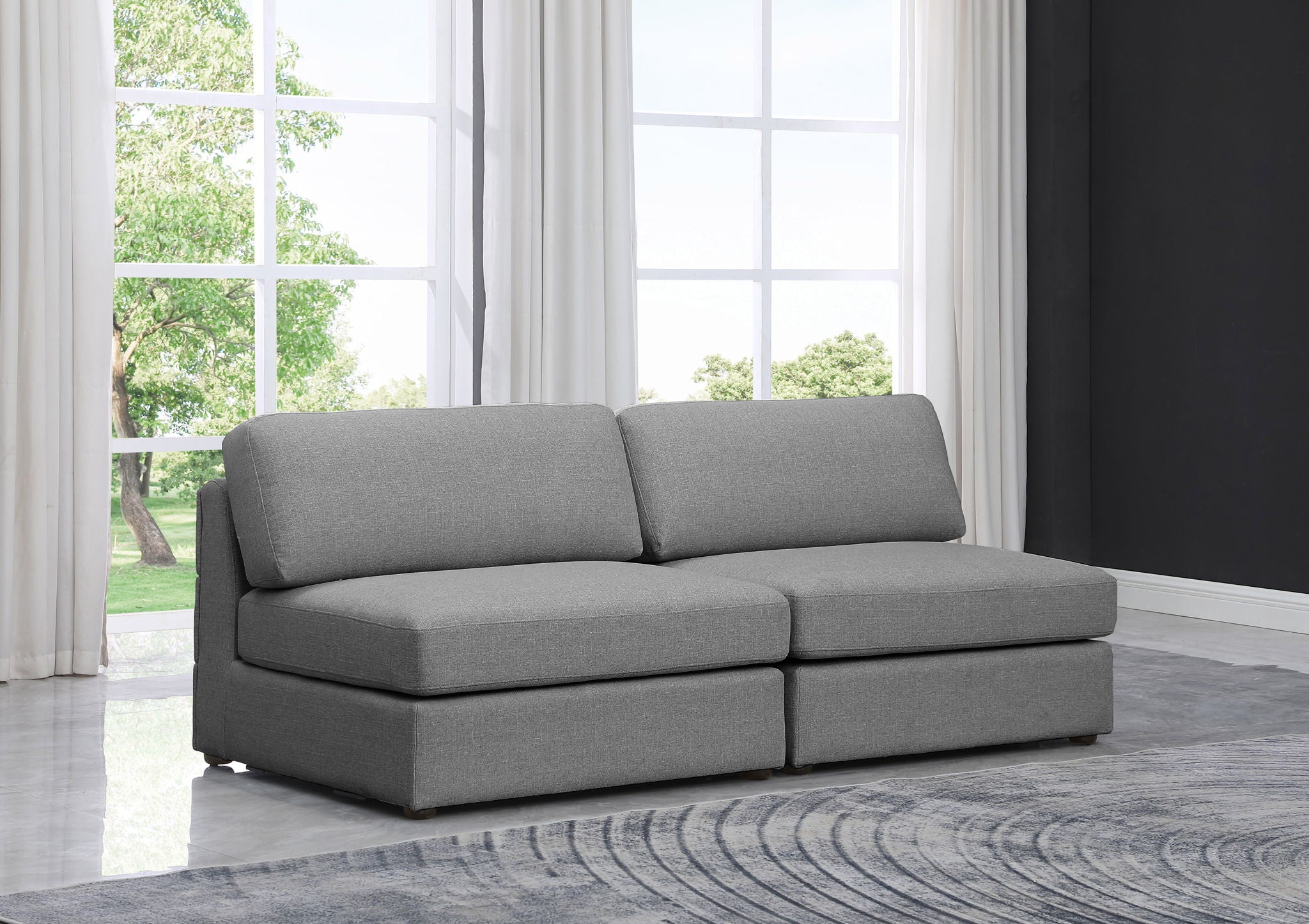 Beckham - Modular 2 Seat Armless Sofa - Urban Living Furniture (Los Angeles, CA)