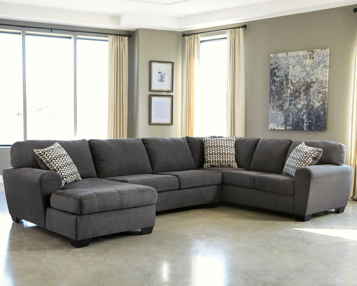 Ambee - Left Arm Facing Corner Chaise 3 Pc Sectional - Slate - Urban Living Furniture (Los Angeles, CA)