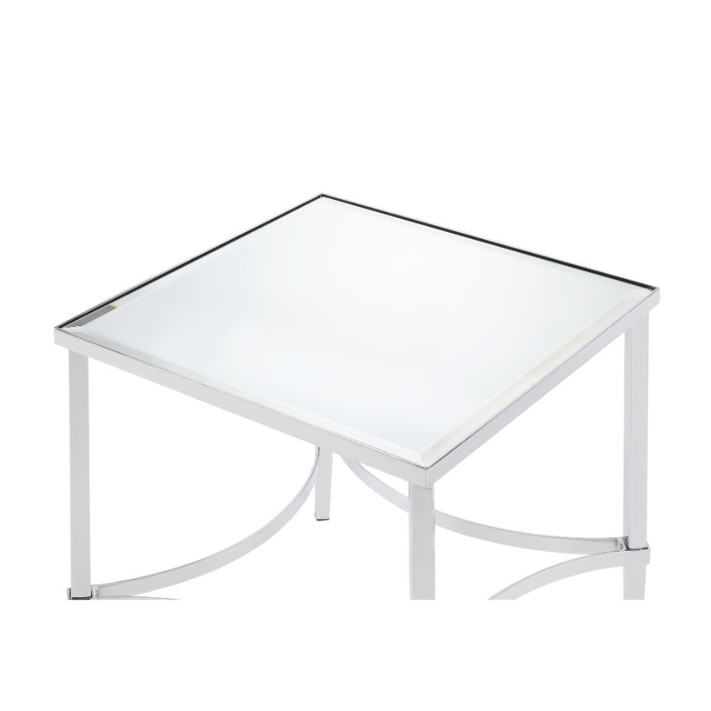 Petunia - End Table - Mirrored & Chrome - Urban Living Furniture (Los Angeles, CA)