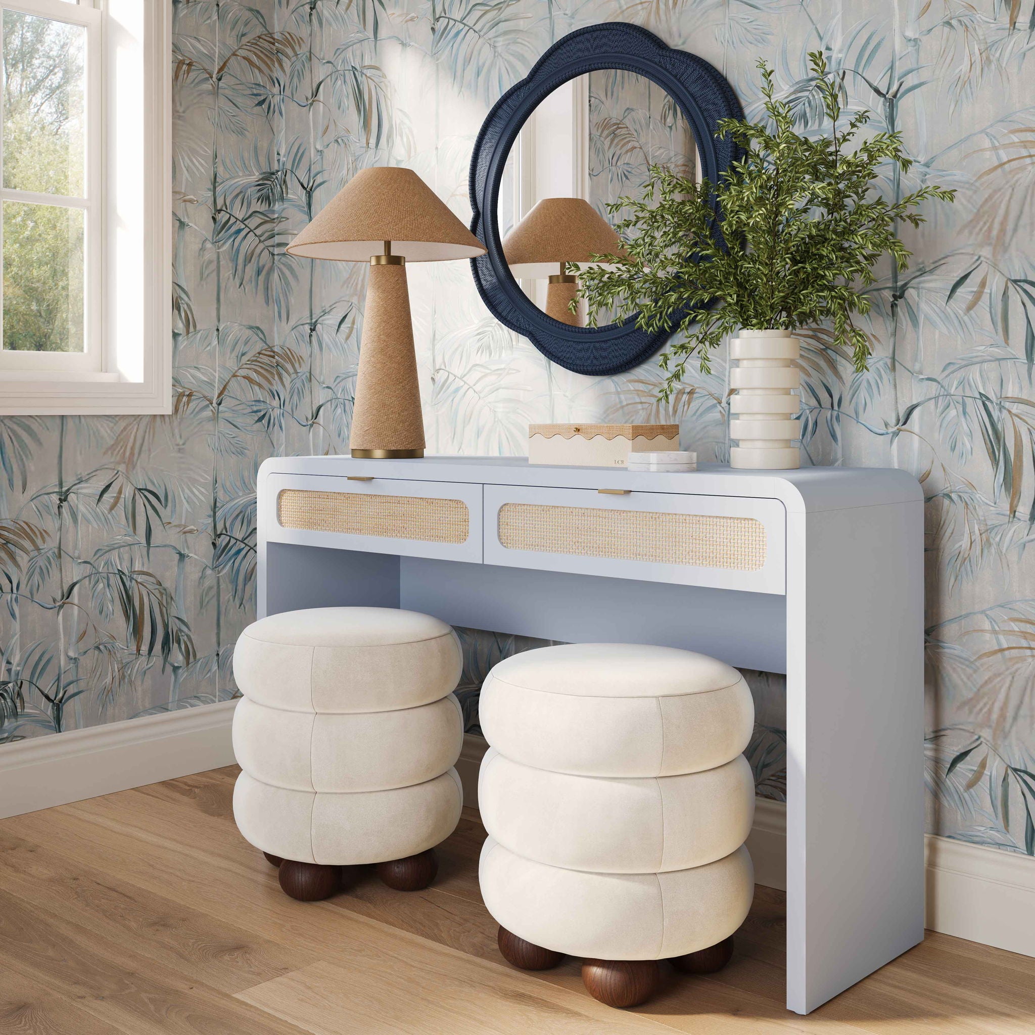 Patty - Rattan Console Desk - Urban Living Furniture (Los Angeles, CA)