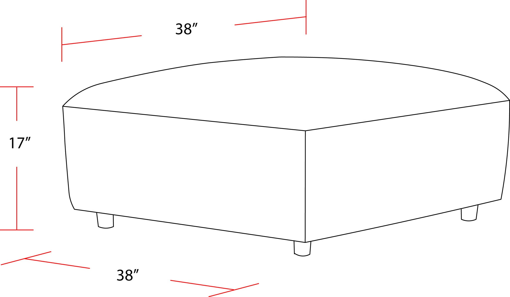 Recess - Ottoman With Casters - Reptile Blue - Urban Living Furniture (Los Angeles, CA)