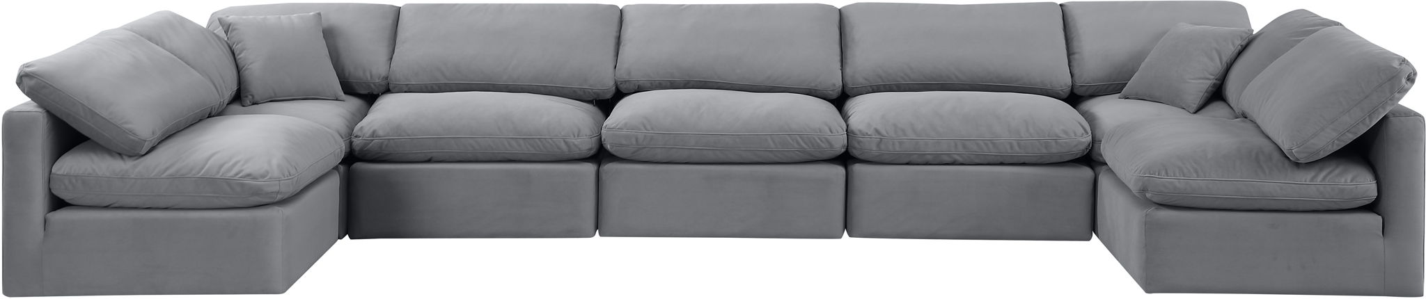 Indulge - Velvet 7 Piece Modular U-Shaped Sectional - Urban Living Furniture (Los Angeles, CA)