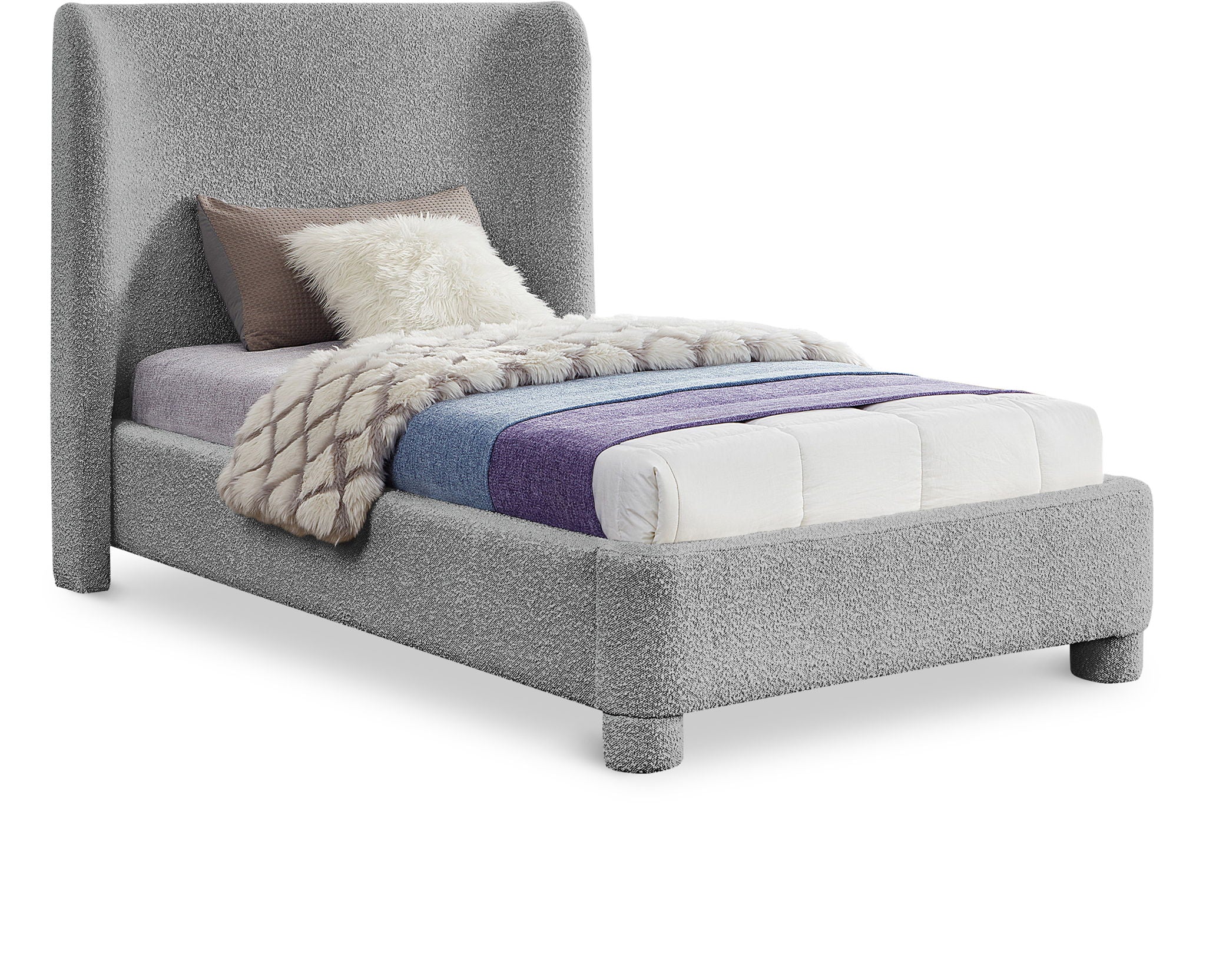 Penny - Boucle Fabric Bed - Urban Living Furniture (Los Angeles, CA)