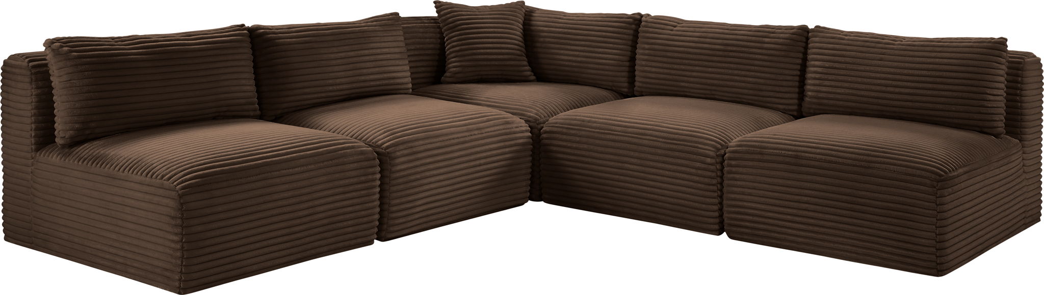 Shaggy - 5 Piece Modular Corner Armless Sectional - Urban Living Furniture (Los Angeles, CA)