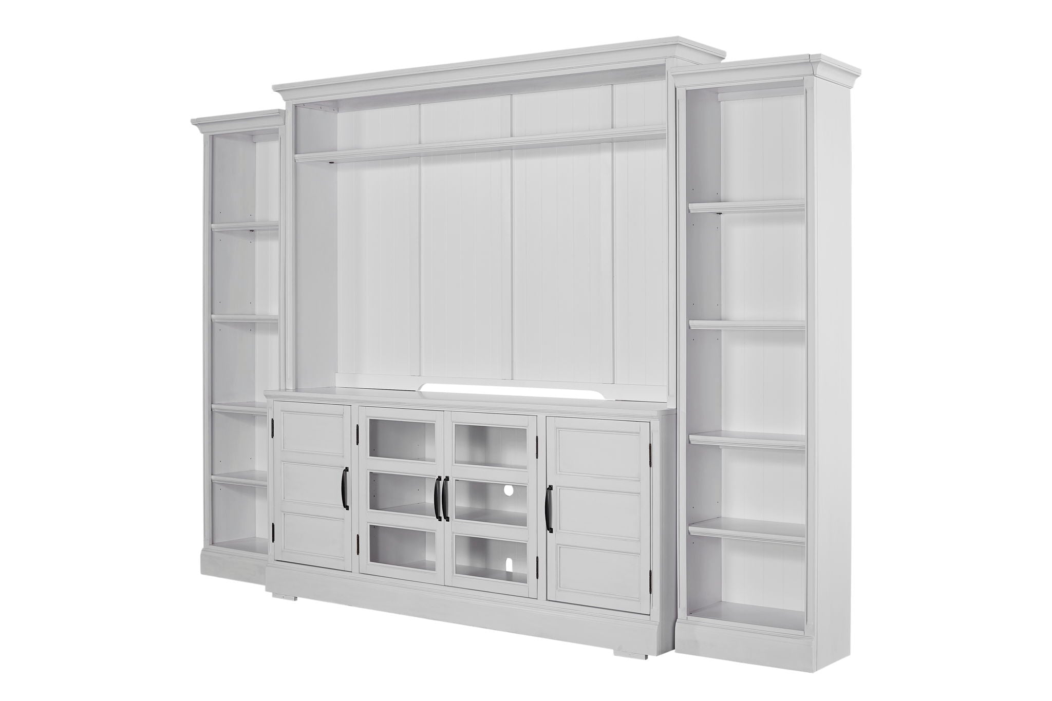 Shoreham - 4 Piece Entertainment Wall - Effortless White - Urban Living Furniture (Los Angeles, CA)