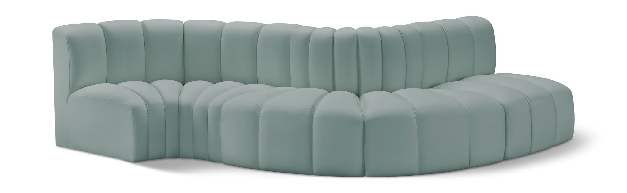 Arc - Faux Leather 5 Piece Modular Sofa - Urban Living Furniture (Los Angeles, CA)