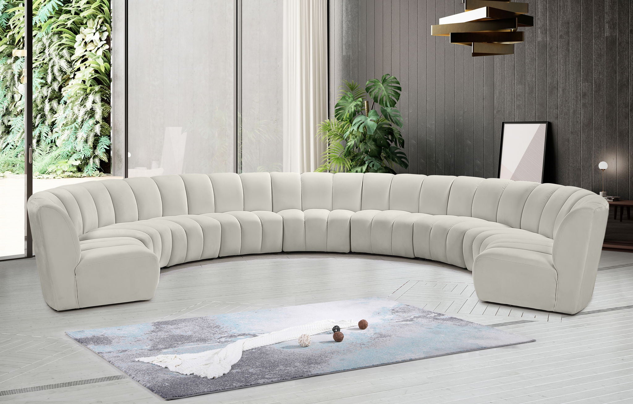 Infinity - 9 Piece Velvet Modular Sectional - Urban Living Furniture (Los Angeles, CA)